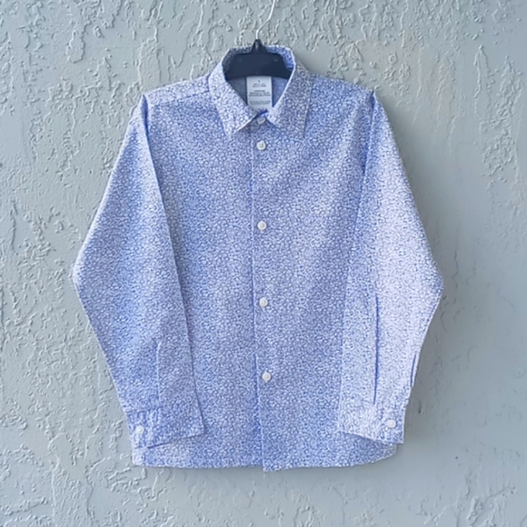 Van Husen Boys Floral Print Shirt - Picture 1 of 15